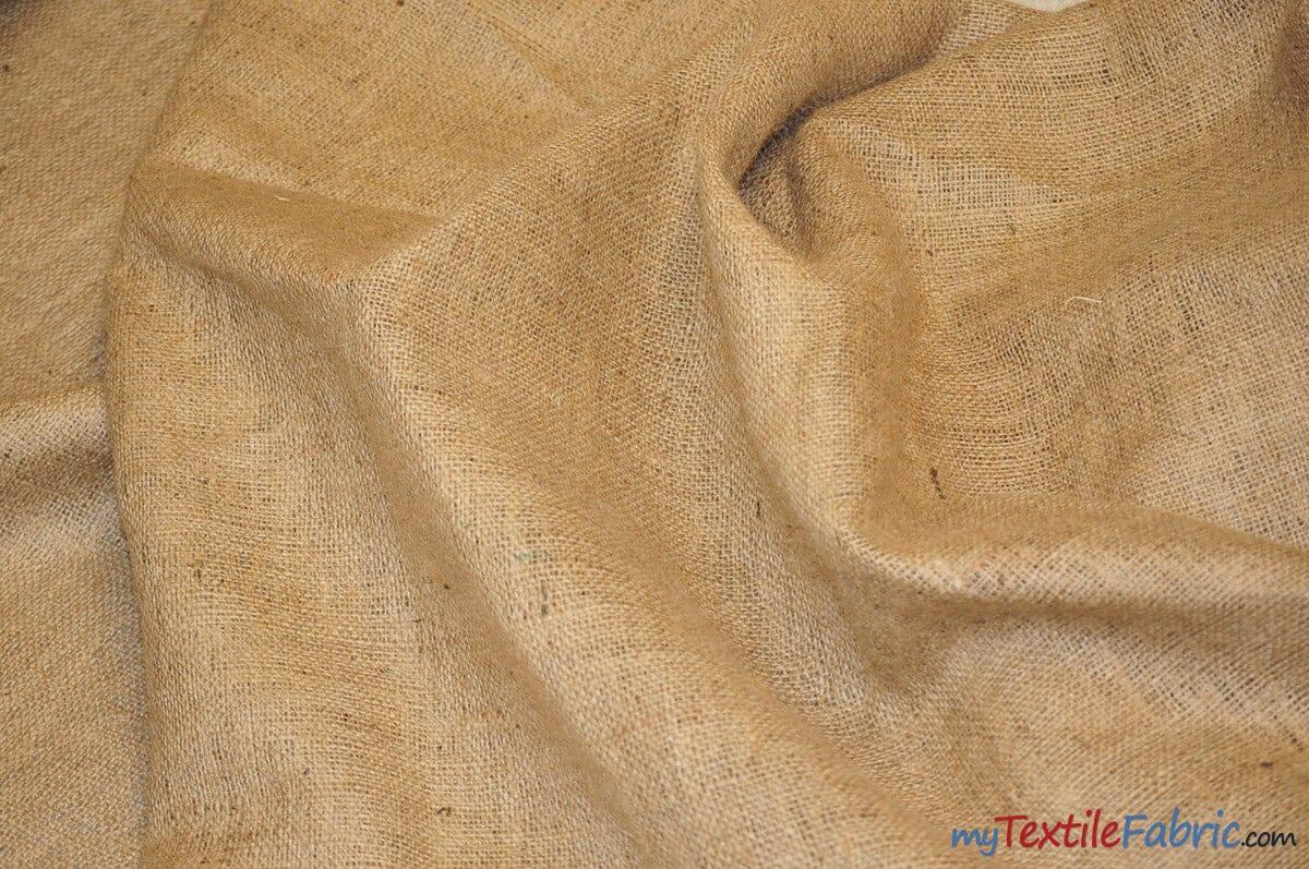 Burlap 100 Percent Jute Fabric - Natural Solid, 40" Width (Yards)