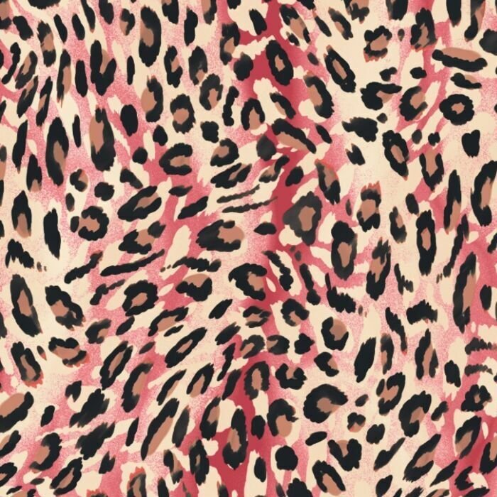 Printed Spandex Leopard Fabric