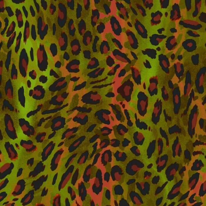 Printed Spandex Leopard Fabric