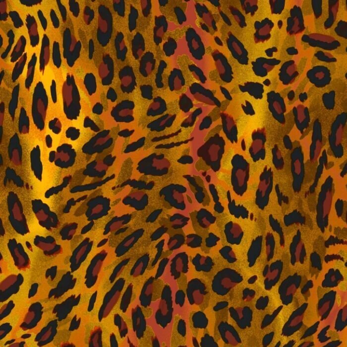 Printed Spandex Leopard Fabric