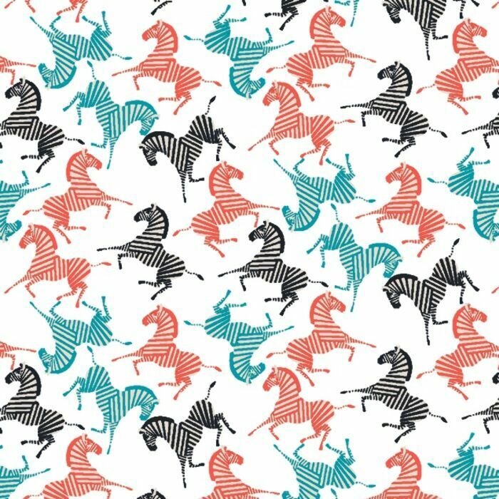 Printed Spandex Zebra Multicolor Activewear Fabric
