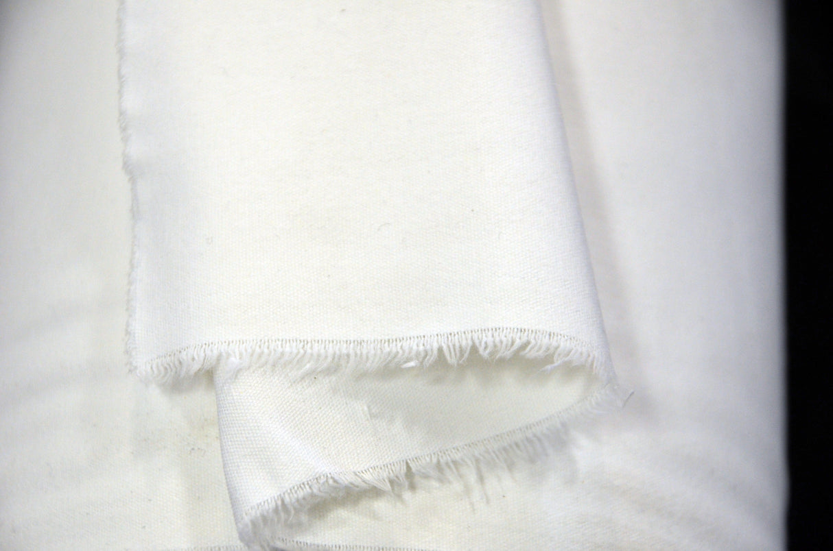 Fire Retardant Cotton Duvetyn Fabric - Black, White, Solid, 58" Width (Yard, Bolt, 3X3 Sample Swatch)