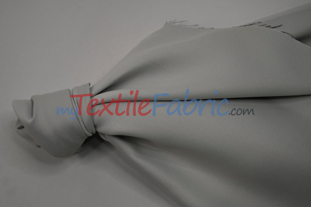 Fire Retardant Blackout Drapery Lining Polyester Fabric - Dim-Out Blackout, 58" Wide, 230 GSM, White, Champagne, Silver, Black (1 Yard)