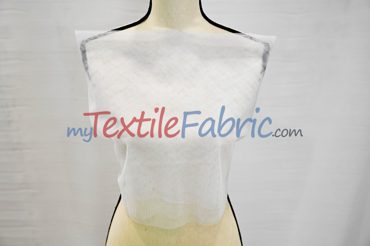 Hard Net Crinoline Polyester Fabric - Sheer Stiff Netting, 60" Width (Yards)