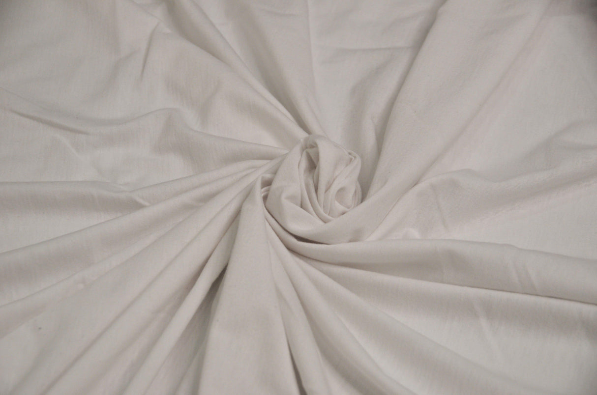 100% Washed Cotton Jersey Fabric - Solid, 68/70" Width (1 Yard)