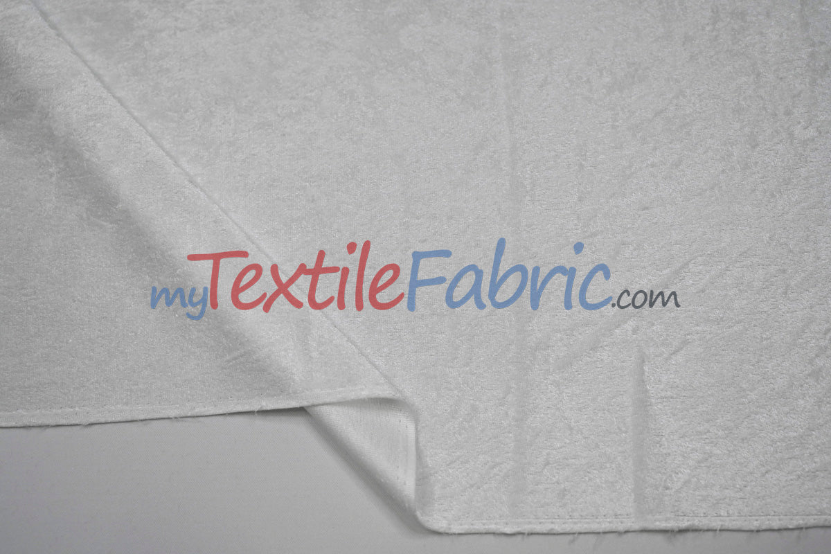 Panne Velvet Polyester Fabric - Crush Panne Velour, Solid, 58/60" Width (1 Yard)