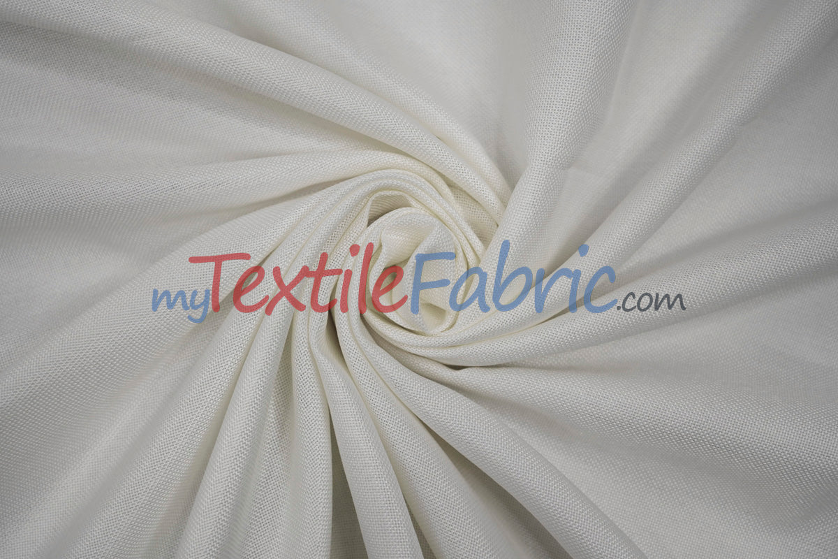 Vintage Linen Polyester Fabric - Faux Burlap, Rustic Natural Look, 58/60" Width (1 Yard)
