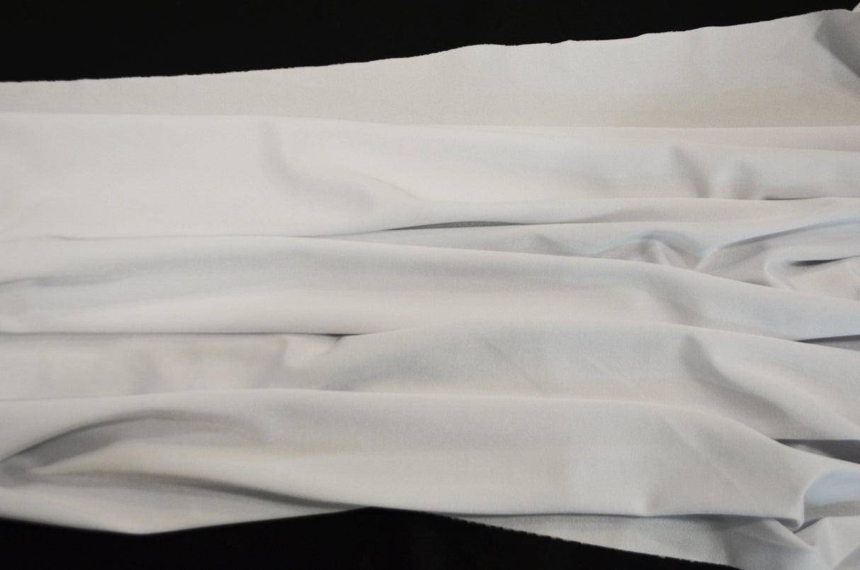 Yoga Spandex Polyester Spandex Fabric - White And Black, 58/60" Width, Slight Sheen, 4 Way Stretch (1 Yard)