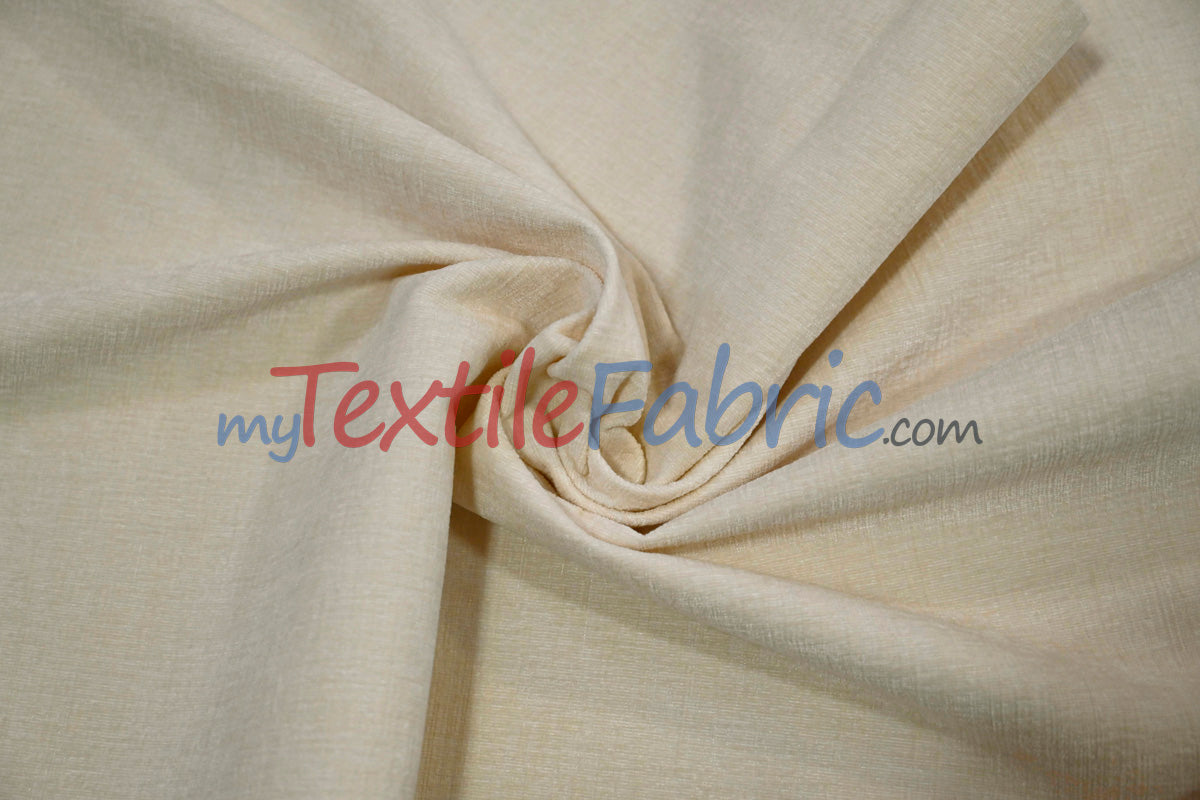 Chenille Polyester Fabric - Ultra Soft Velvety Texture, 60" Width, 350 GSM (1 Yard)