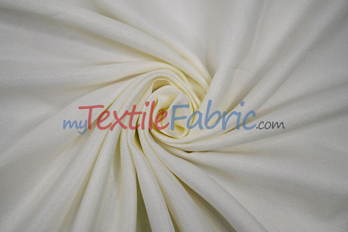 Vintage Linen Polyester Fabric - Faux Burlap, Rustic Natural Look, 58/60" Width (1 Yard)