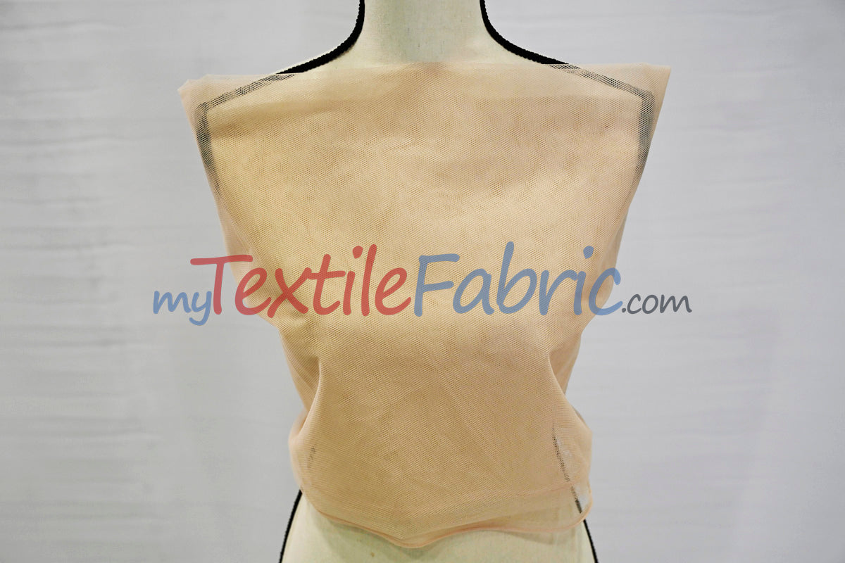 Hard Net Crinoline Polyester Fabric - Sheer Stiff Netting, 60" Width (Yards)