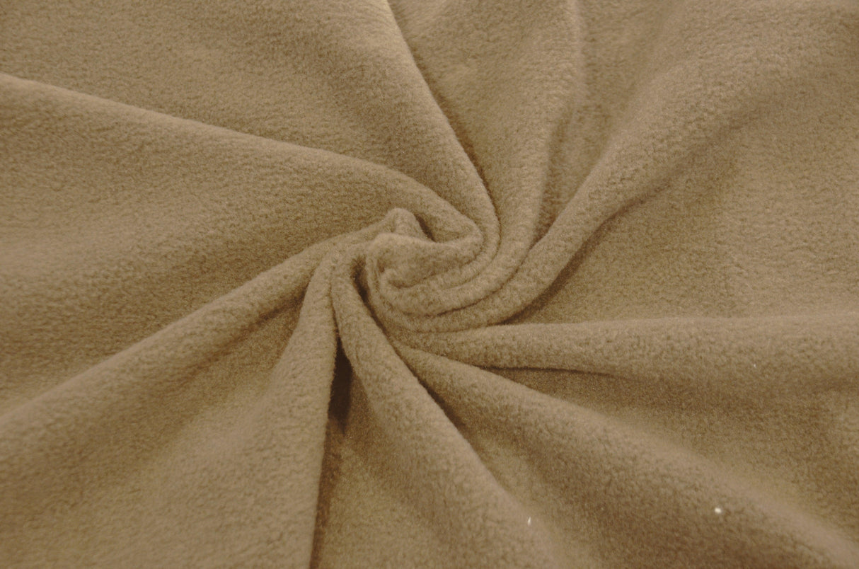 Polar Fleece Polyester Fabric - Anti Pill, Solid, 58/60" Width (1 Yard)