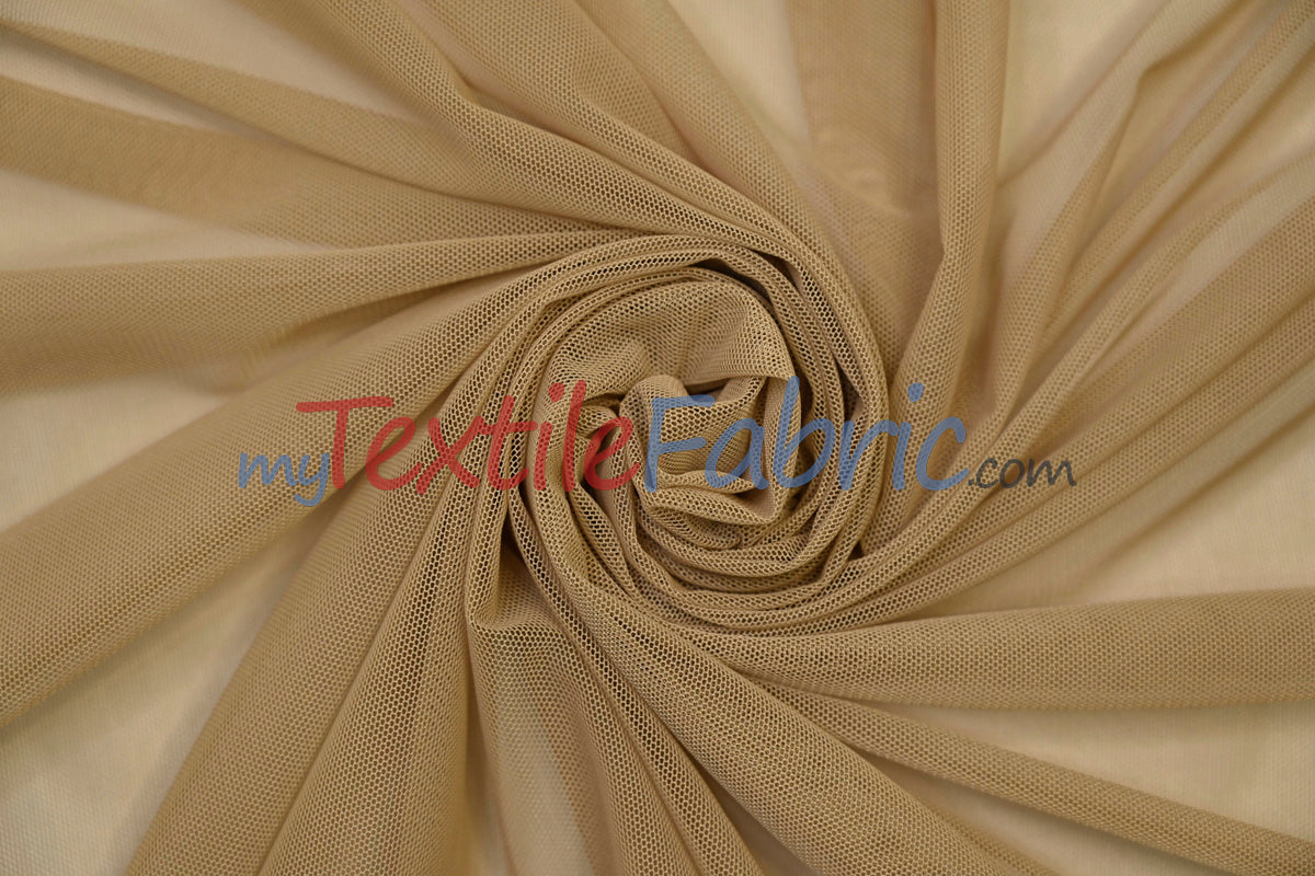 Super Soft Power Mesh Spandex Fabric - Multiple Colors, 58/60" Width (1 Yard)