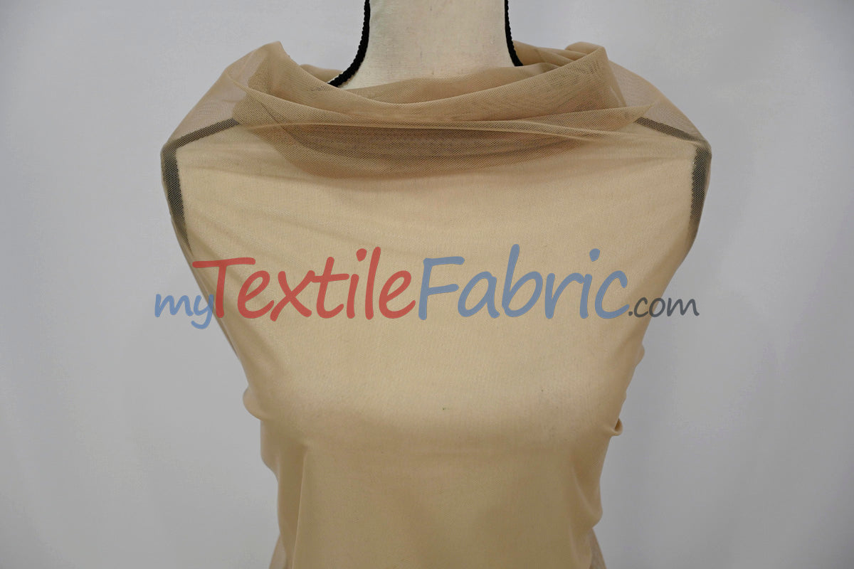 Super Soft Power Mesh Spandex Fabric - Multiple Colors, 58/60" Width (1 Yard)