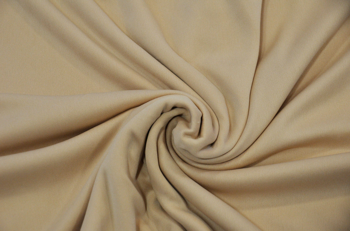 Interlock 70 Denier Polyester Fabric - Solid White, Ivory, Black, 58/60" Width (1 Yard)