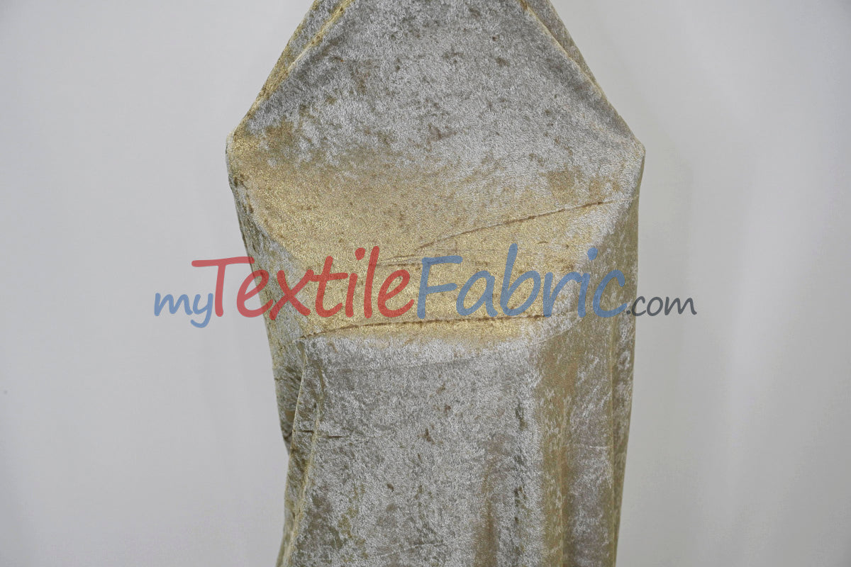 Panne Velvet Polyester Fabric - Crush Panne Velour, Solid, 58/60" Width (1 Yard)