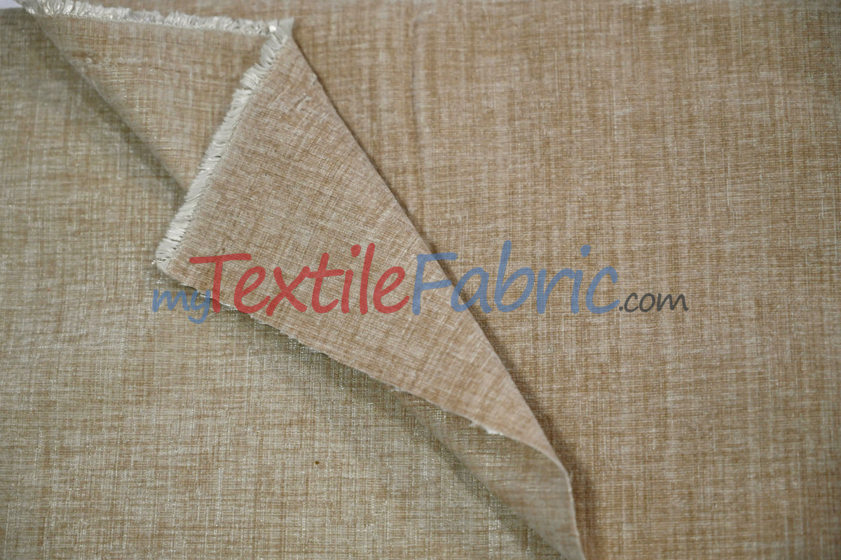 Chenille Polyester Fabric - Ultra Soft Velvety Texture, 60" Width, 350 GSM (1 Yard)