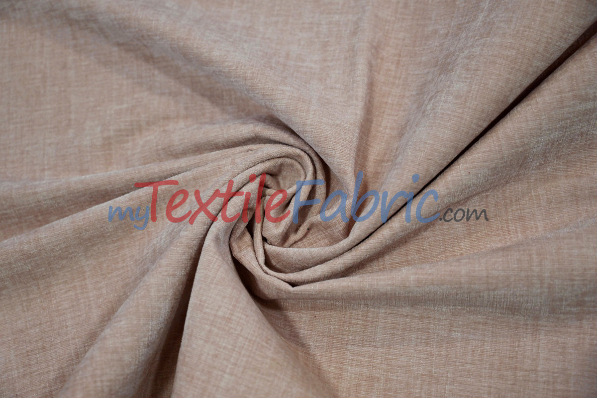 Chenille Polyester Fabric - Ultra Soft Velvety Texture, 60" Width, 350 GSM (1 Yard)