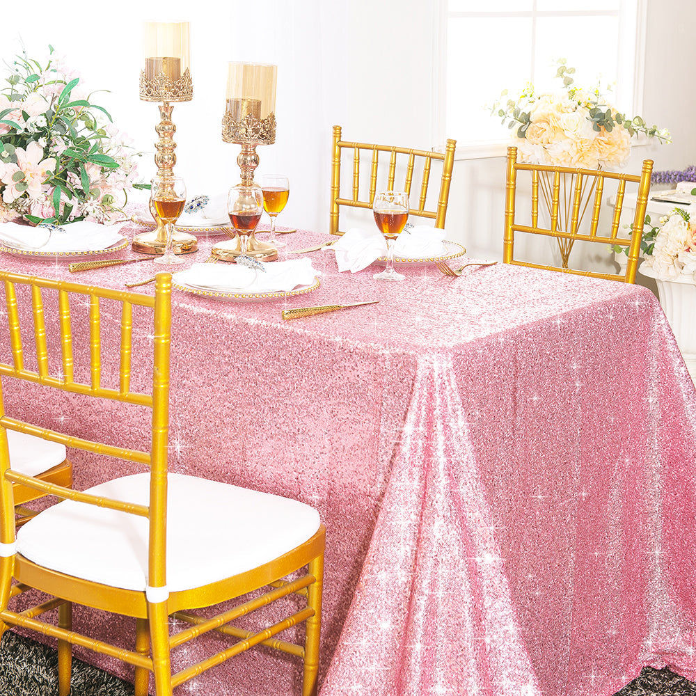Sequin Taffeta Rectangular Tablecloth Seamless Sparkle