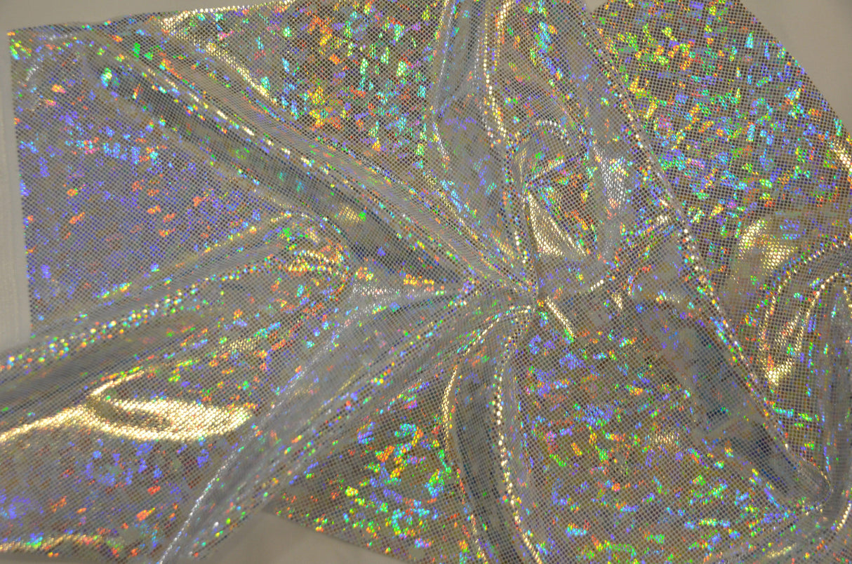 Shattered Hologram Spandex Fabric - Multiple Colors, 58/60" Width (1 Yard)