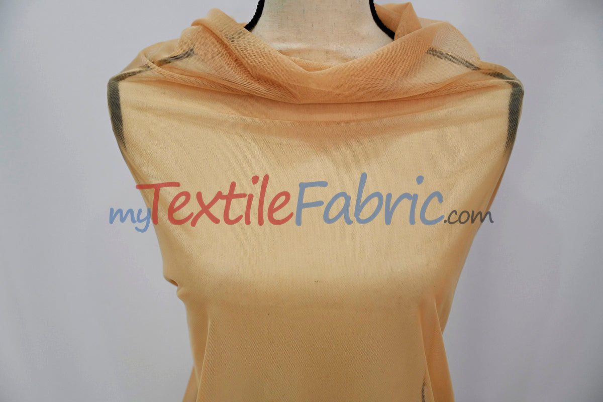 Super Soft Power Mesh Spandex Fabric - Multiple Colors, 58/60" Width (1 Yard)