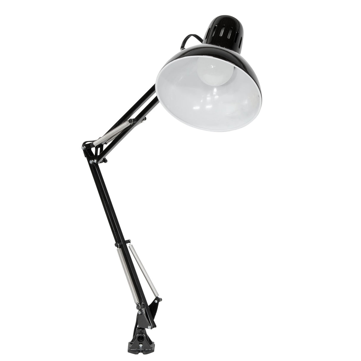 Studio Design Swing Arm Lamp with LED Bulb Black