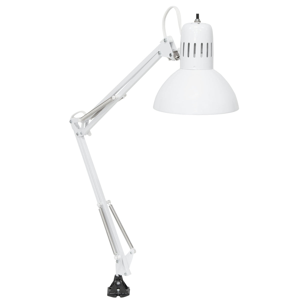 Studio Design Swing Arm Lamp with LED Bulb White