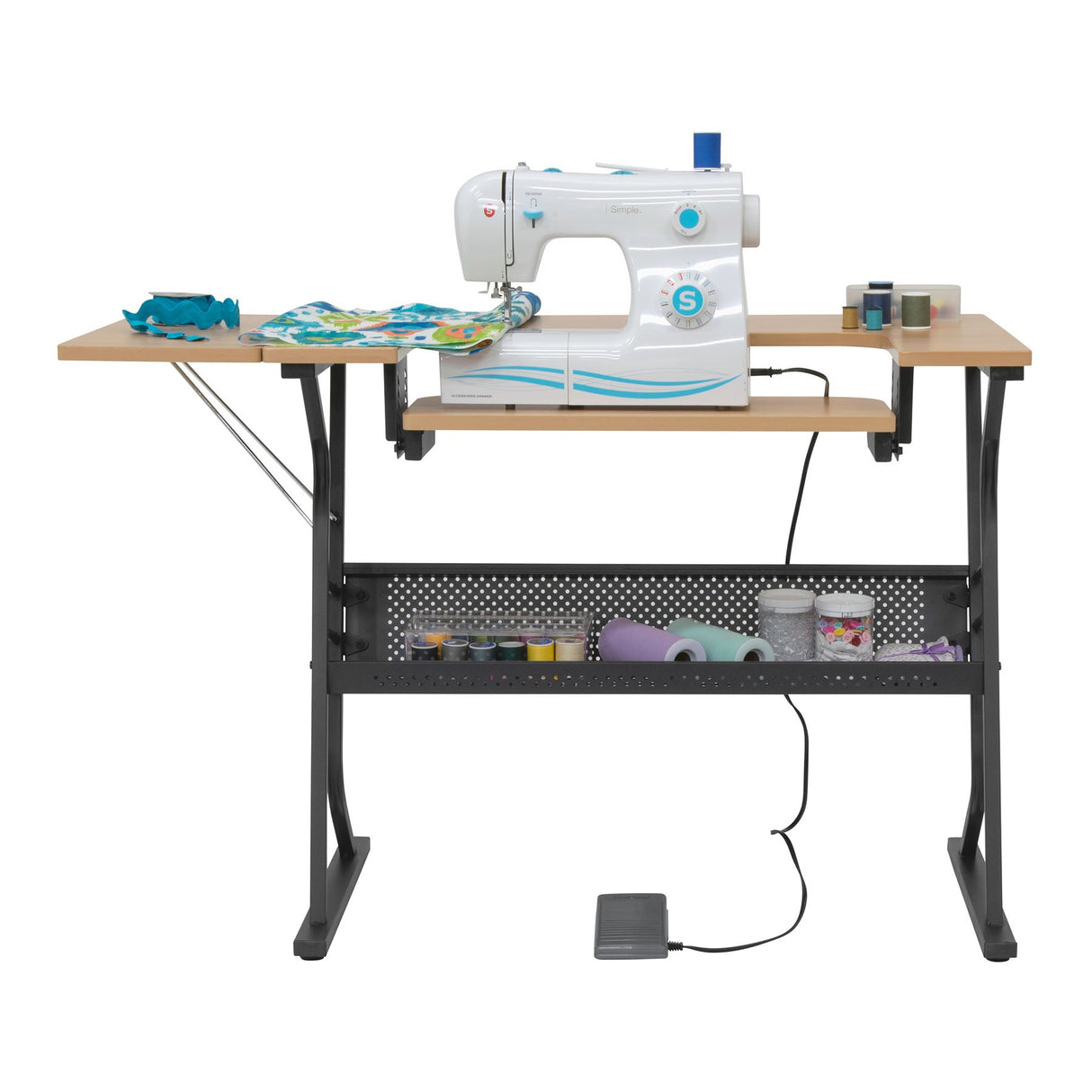 Studio Design Eclipse Sewing Table Black / Maple