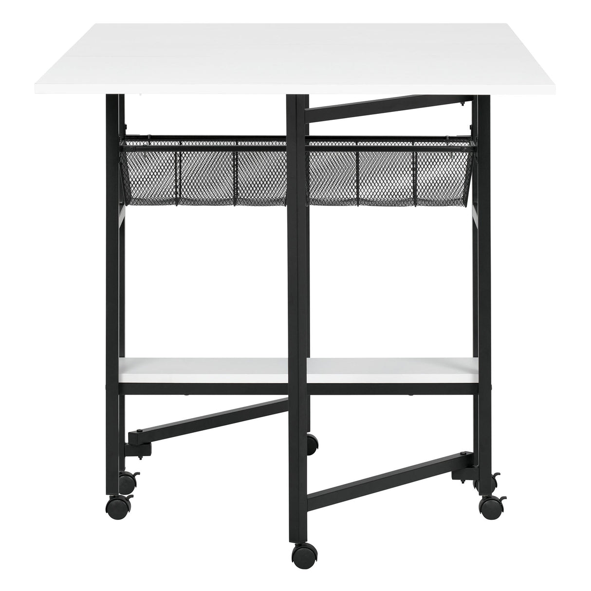 Sew Ready 36" Cutting Table with Basket Charcoal / White