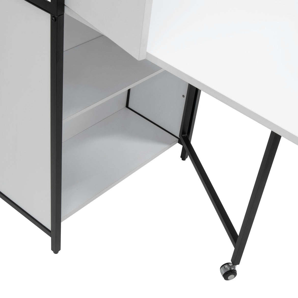 Studio Design Multi-Use Craft Armoire Elite Charcoal / White