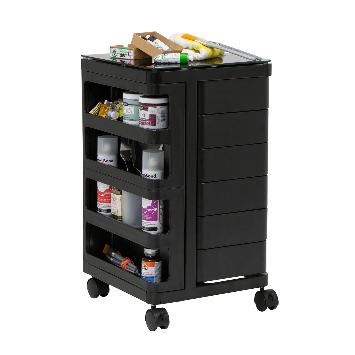 Studio Design KUBX Mobile Storage Cart Black
