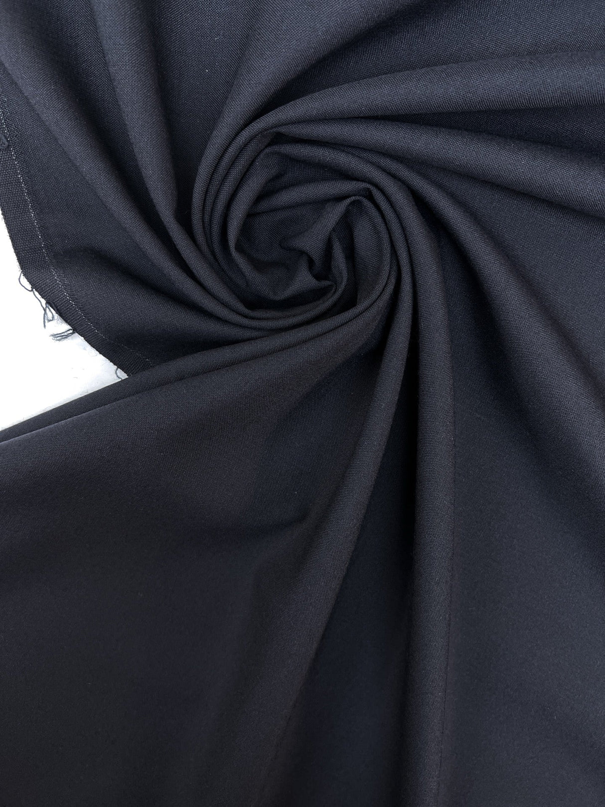Wool Polyester Suiting Blue Black