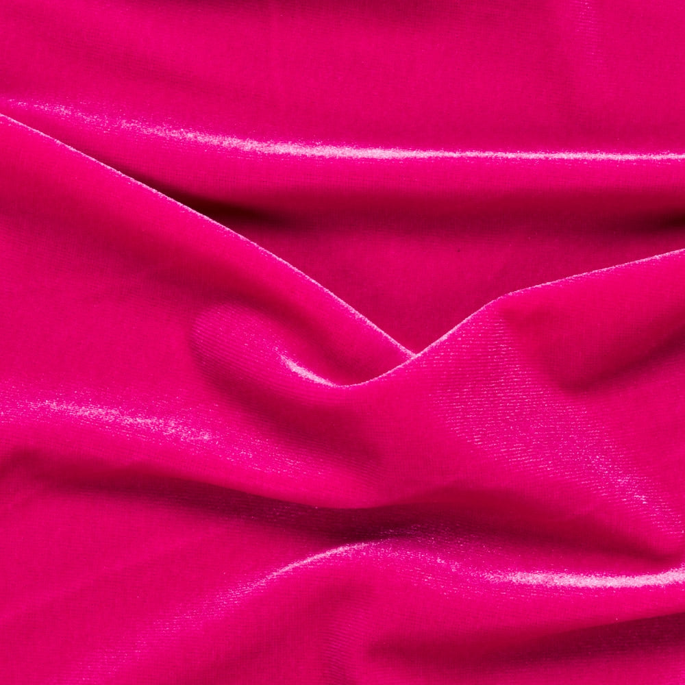 Stretch Velvet Spandex Fabric - 4-Way Stretch, 60" Width, 360 GSM (1 Yard)