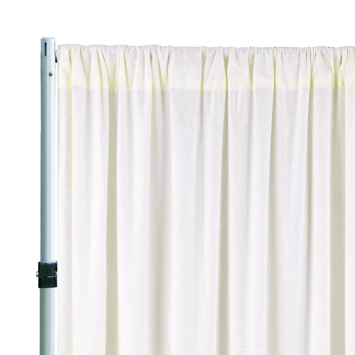 Velvet Backdrop Drape 10 ft x 57 in Ivory
