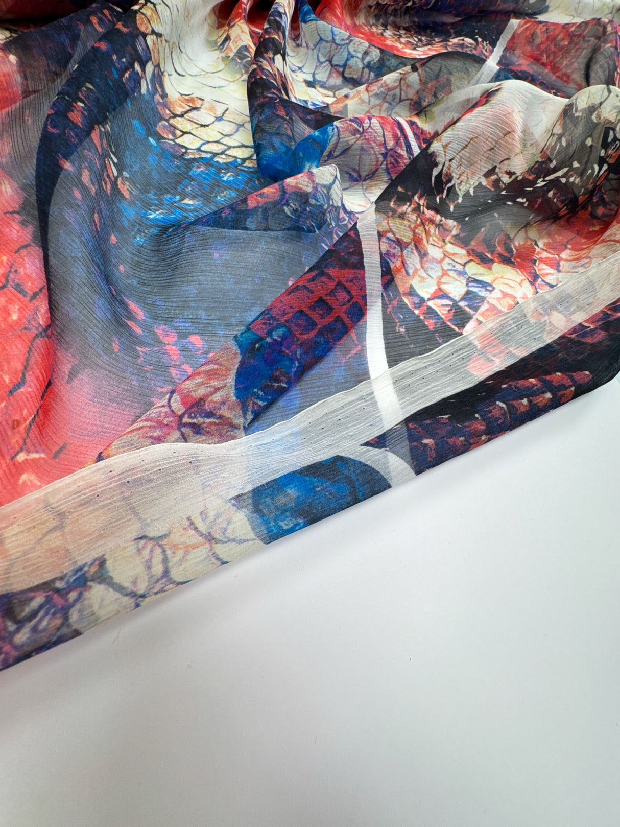 Silk Chiffon Printed Animal Panel Fabric
