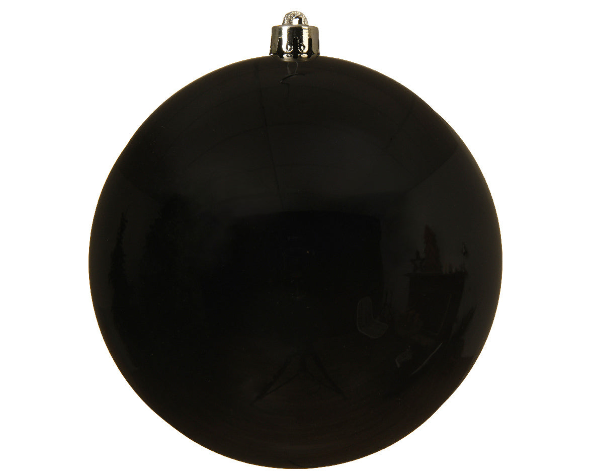5.5" Black Shatterproof Ornament