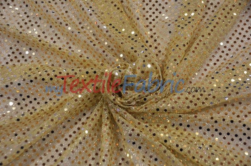 Confetti Dot Sequins Polyester Fabric - 3Mm Sequins, 45" Width (1 Yard)