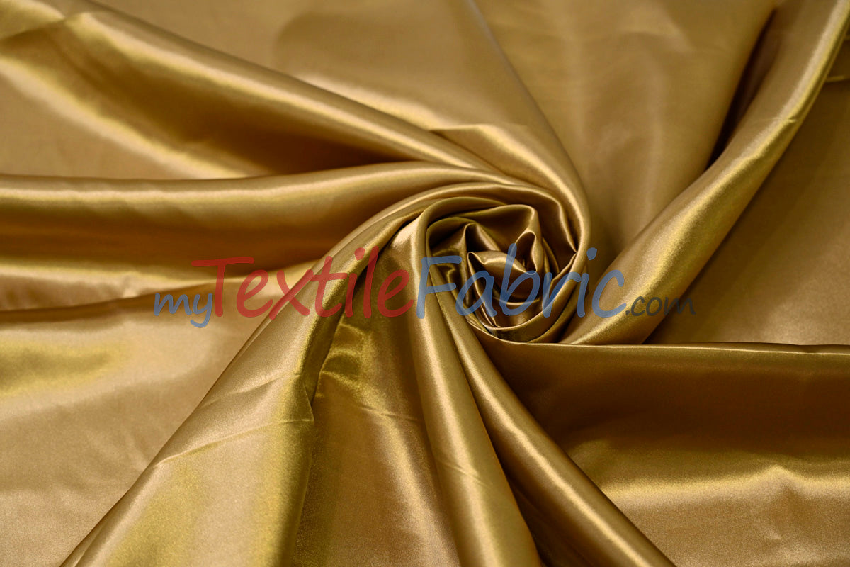 Charmeuse Satin Polyester Fabric - Solid, 58/60" Width, Multiple Colors (1 Yard)