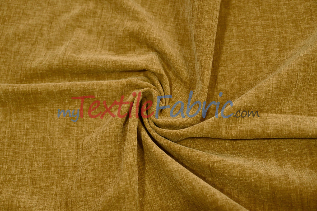 Chenille Polyester Fabric - Ultra Soft Velvety Texture, 60" Width, 350 GSM (1 Yard)