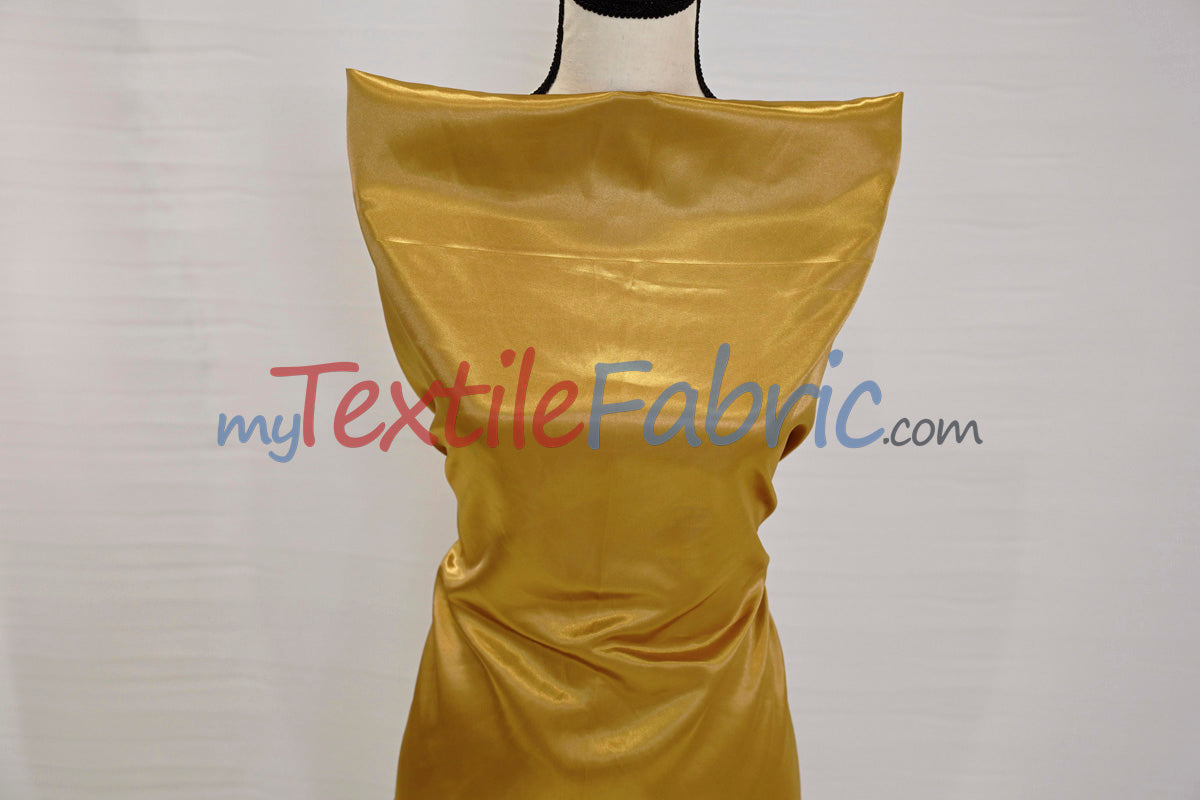 Charmeuse Satin Polyester Fabric - Solid, 58/60" Width, Multiple Colors (1 Yard)
