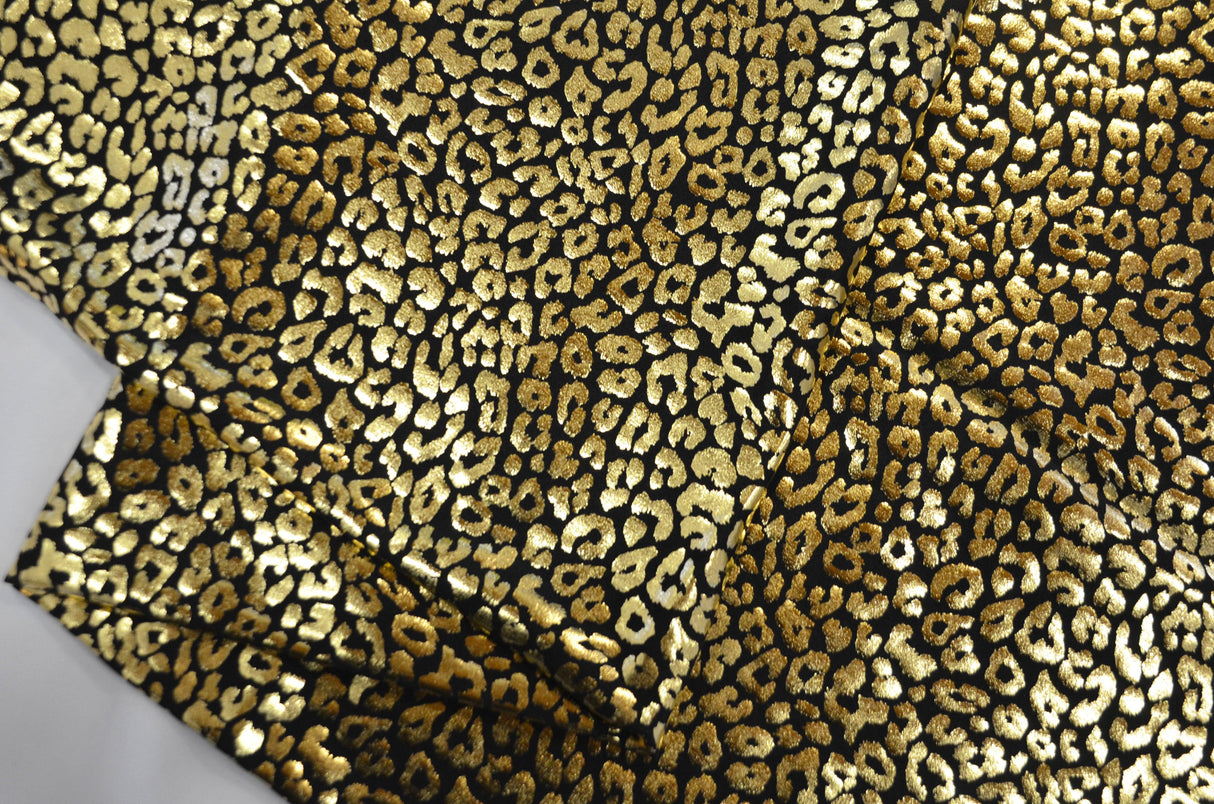 Cheetah Hologram Spandex Fabric - 4 Way Stretch, Cheetah Print, 58/60" Width, Multiple Colors (1 Yard)