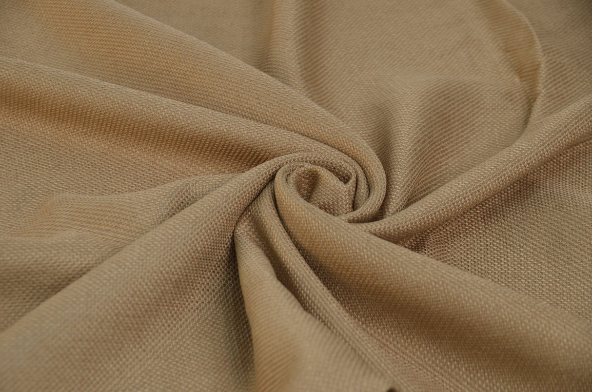 Faux Luxe Burlap Polyester Fabric - Natural Color, Solid, 57/58" Wide (Yards)