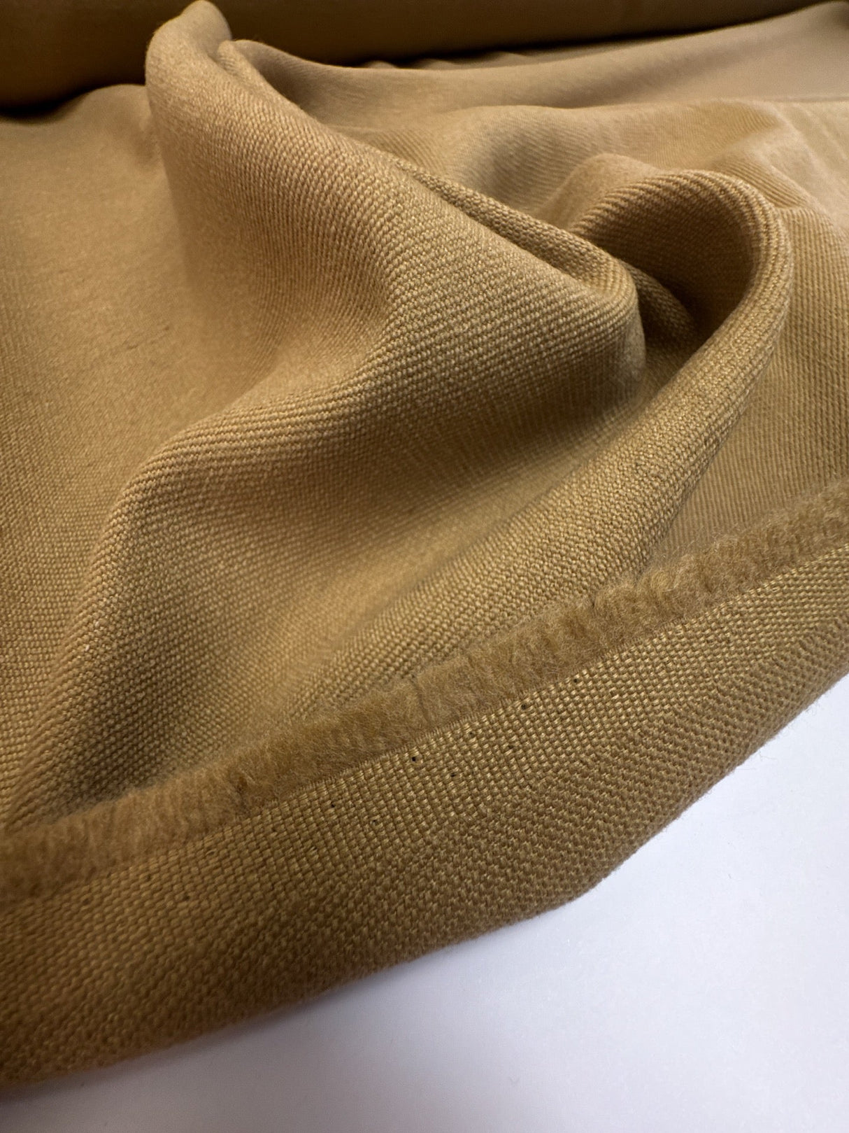 Polyester Wool Basket Weave Beige
