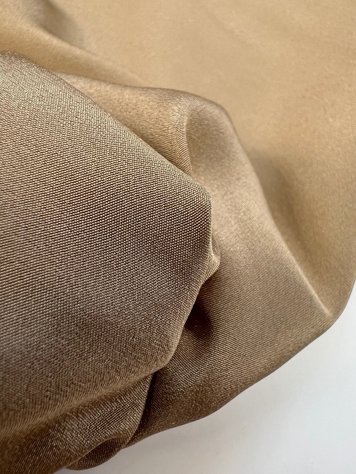 Polyester Crepe Beige Fabric