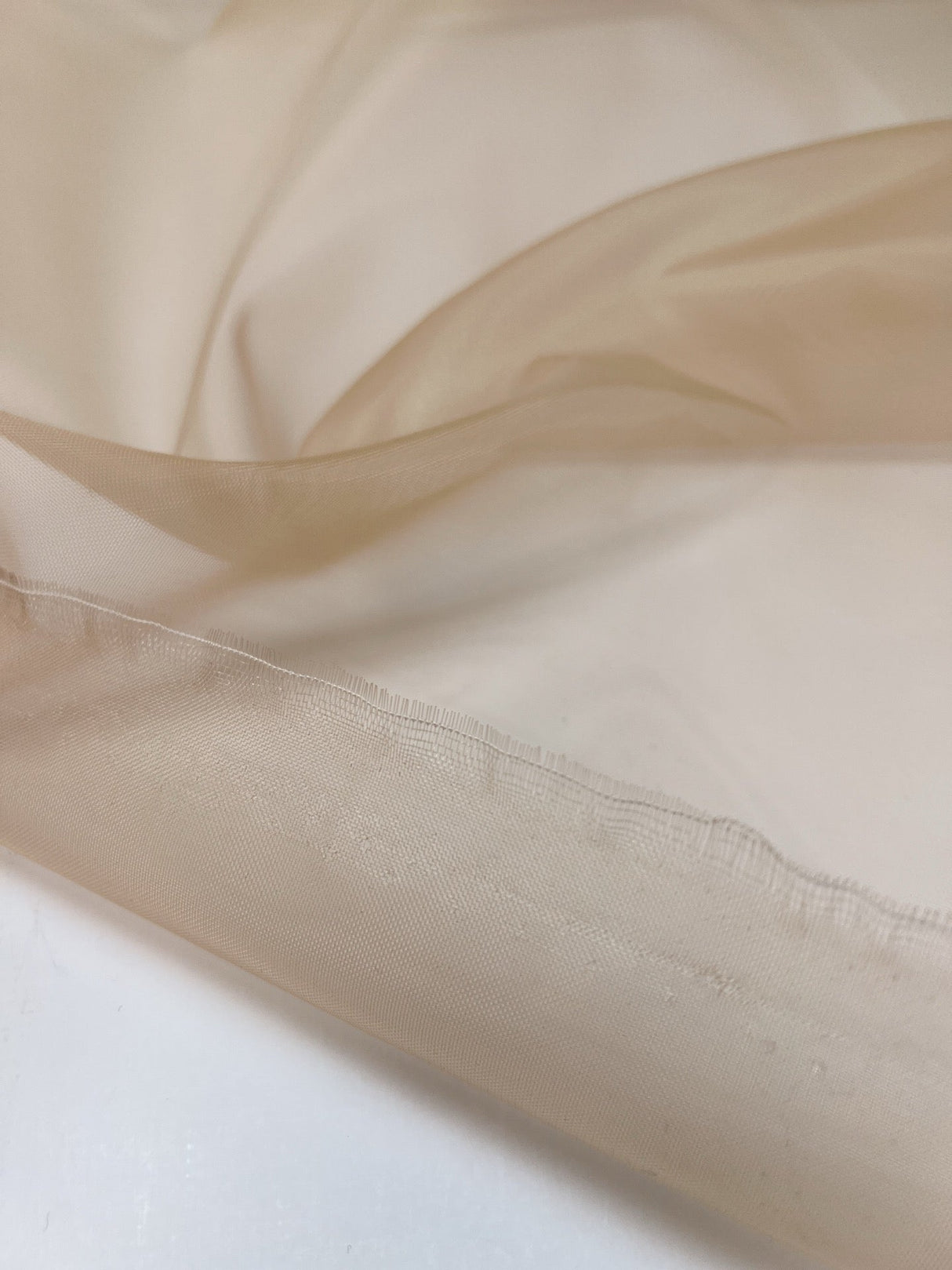 Nylon Mesh Fabric Beige