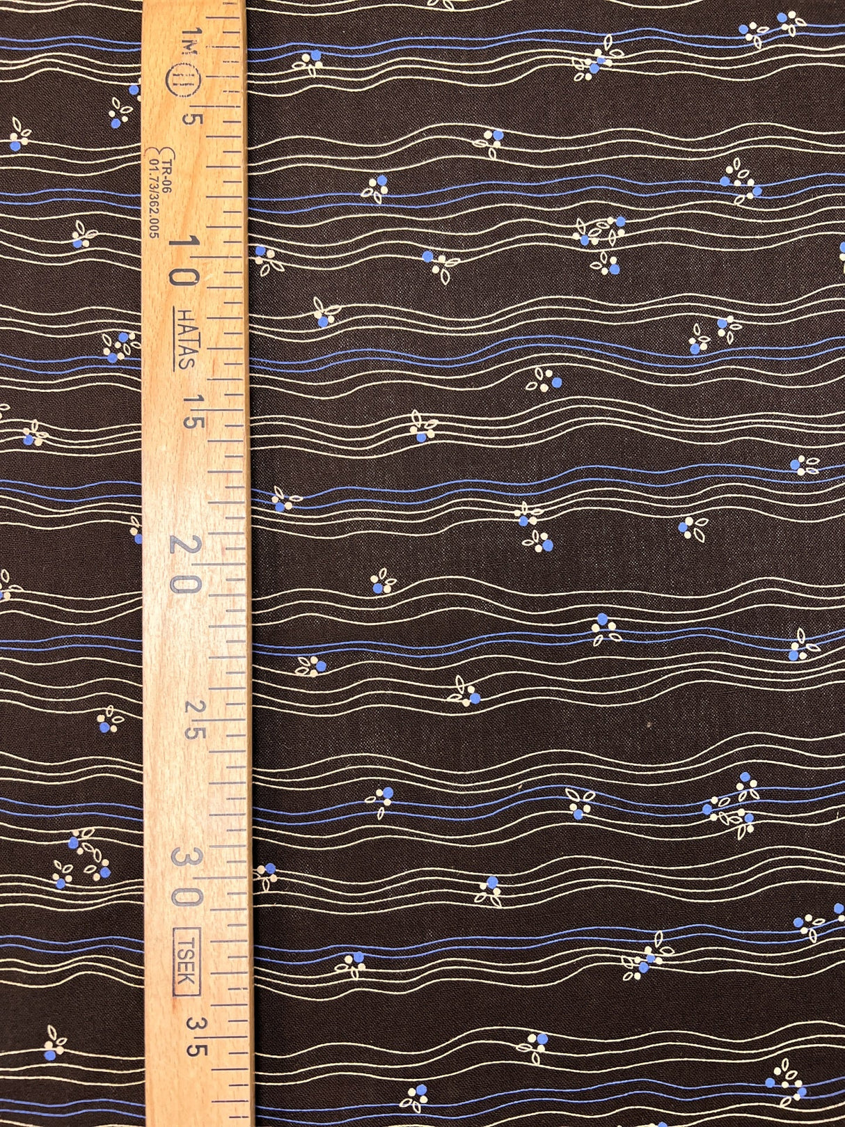 Printed Wool Striped Dress Fabric