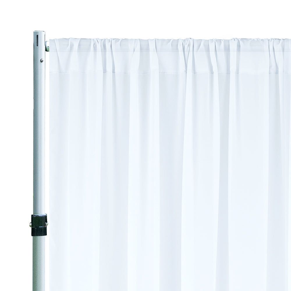 Chiffon Backdrop Drape Panel White