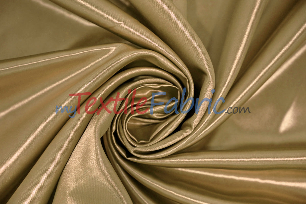 Bridal Satin Polyester Fabric - Shiny Solid, 58/60" Width, Multiple Colors (Yards, Bolts, Sample Swatches)