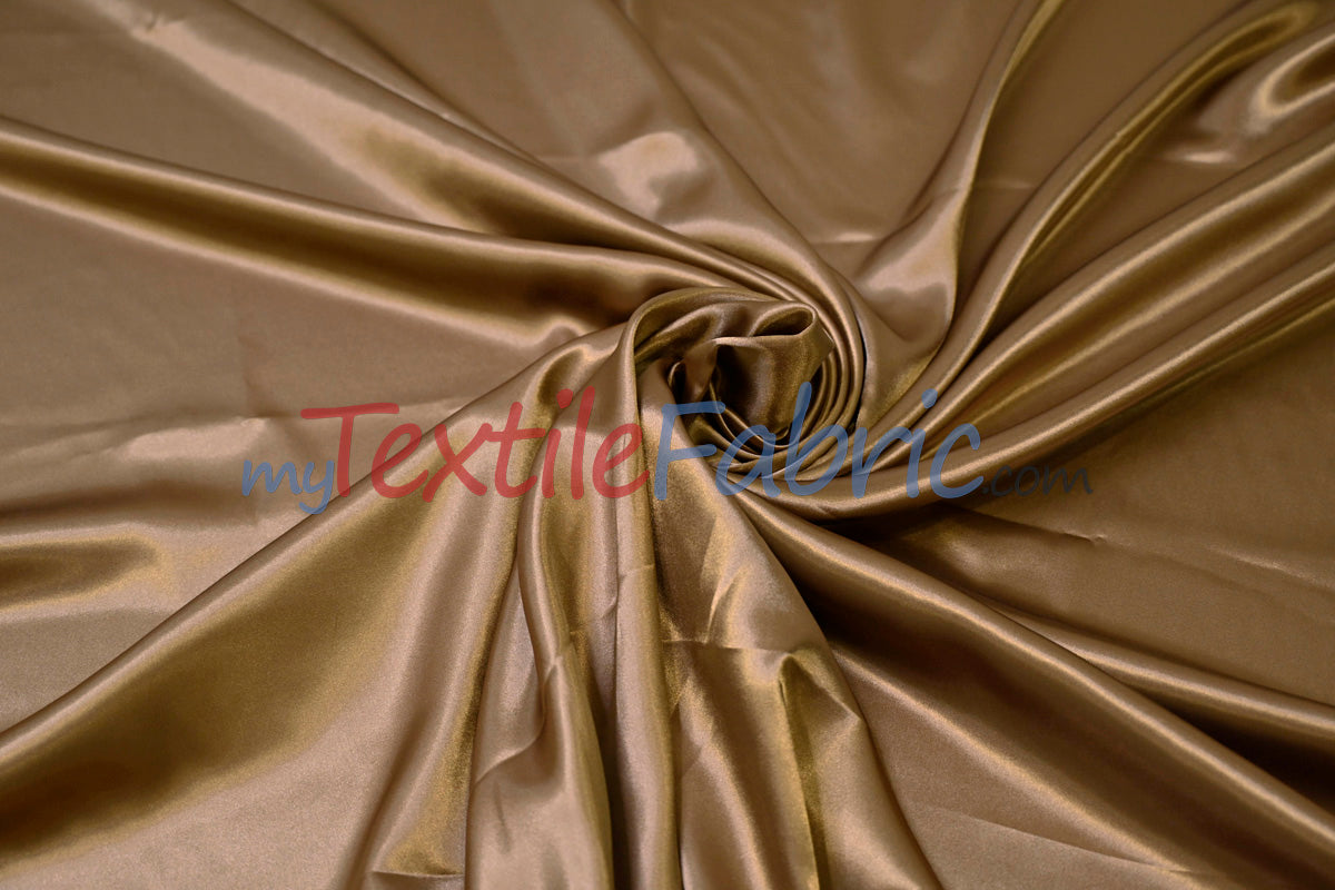 Charmeuse Satin Polyester Fabric - Solid, 58/60" Width, Multiple Colors (1 Yard)