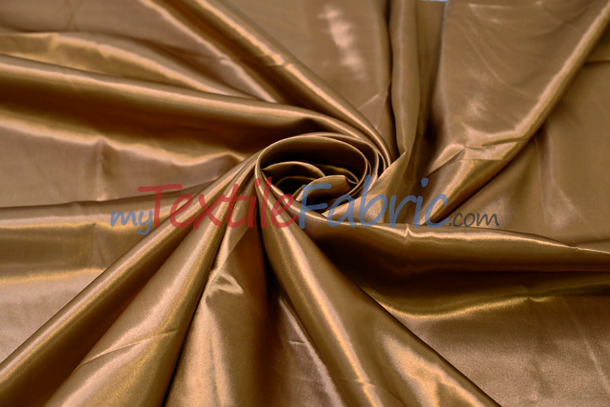 Charmeuse Satin Polyester Fabric - Solid, 58/60" Width, Multiple Colors (1 Yard)